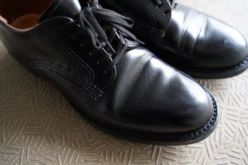 Mil-1 Blucher Oxfordのエイジング:爪先